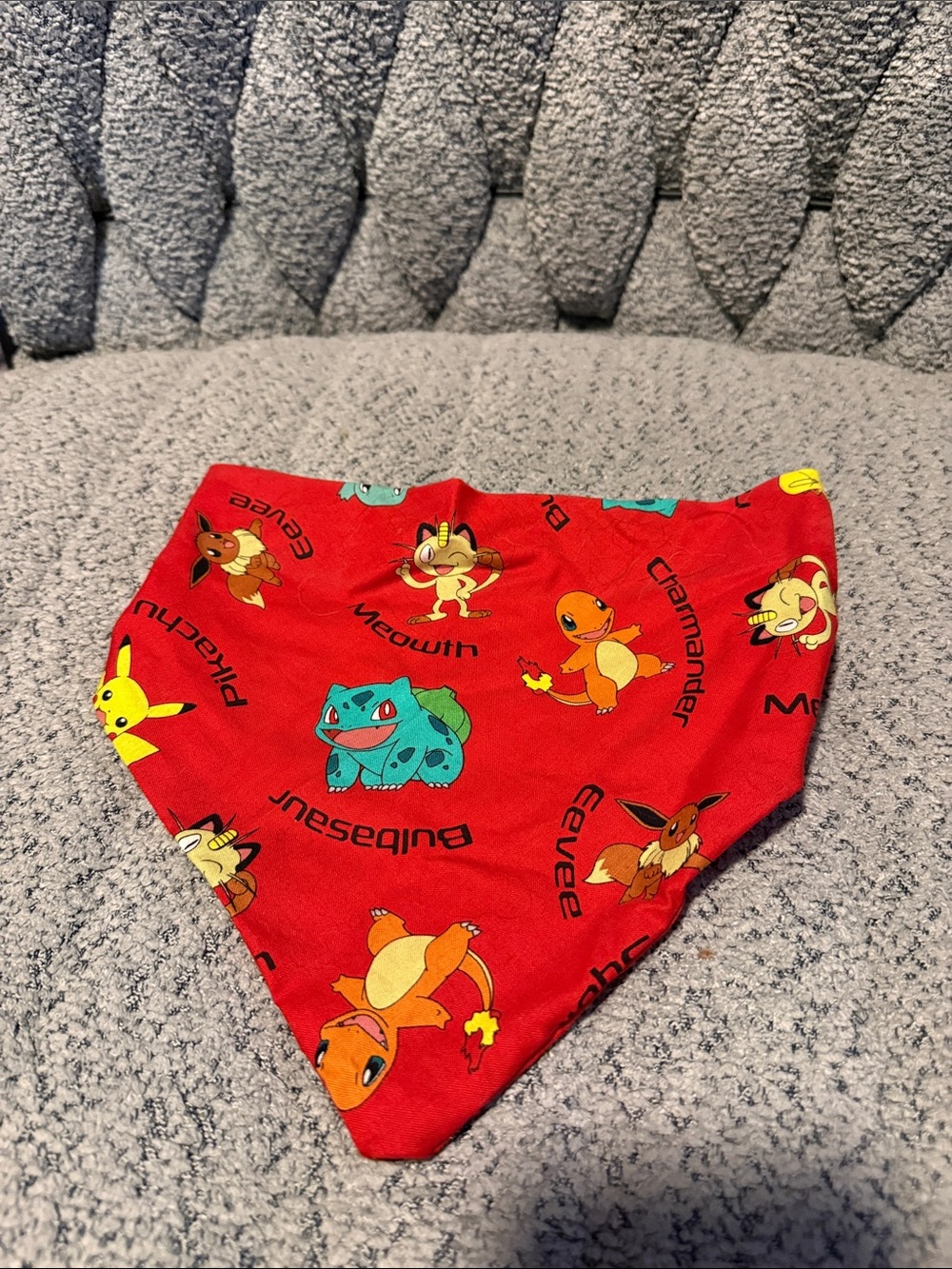 Handmade Pokémon elastic dog bandana